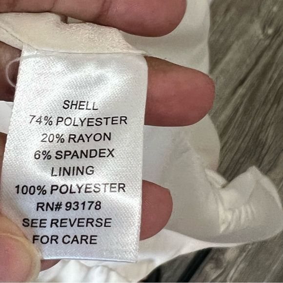 NWOT Truth by Republic white pocket long blazer, jacket, coat, small, structured - Picture 6 of 6